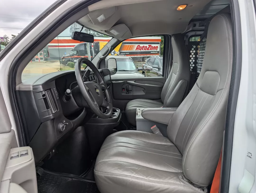 2015 /Medium Pewter Chevrolet Express Cargo Van (1GCWGFCF1F1) with an Other engine, located at 3959 U.S. 80 W, Phenix City, AL, 36870, (334) 297-4885, 32.469296, -85.135185 - Are you in the market for a reliable vehicle that can tackle tough jobs while providing you with the comfort and tech features you need? Look no further than this 2015 Chevrolet Express Cargo Van, available at Gils Auto in Phenix City, AL. This full-size cargo van is not just a vehicle; it's a versa - Photo#9