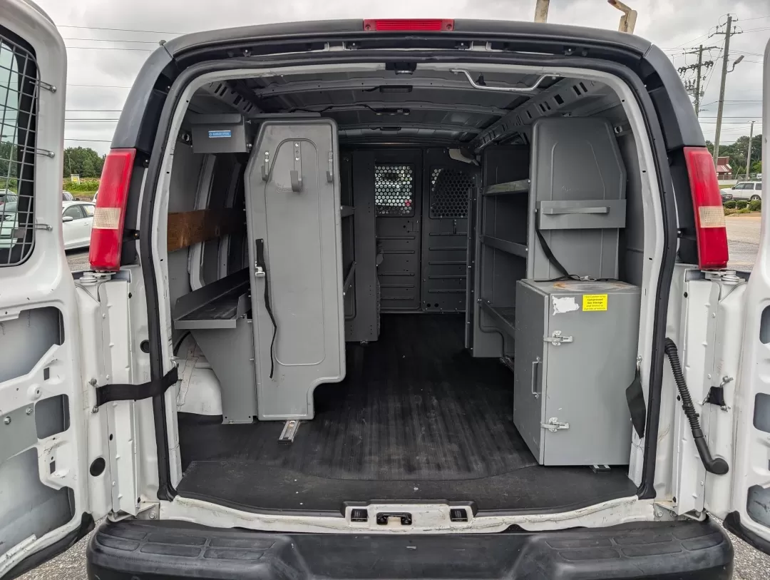 2015 /Medium Pewter Chevrolet Express Cargo Van (1GCWGFCF1F1) with an Other engine, located at 3959 U.S. 80 W, Phenix City, AL, 36870, (334) 297-4885, 32.469296, -85.135185 - Are you in the market for a reliable vehicle that can tackle tough jobs while providing you with the comfort and tech features you need? Look no further than this 2015 Chevrolet Express Cargo Van, available at Gils Auto in Phenix City, AL. This full-size cargo van is not just a vehicle; it's a versa - Photo#10