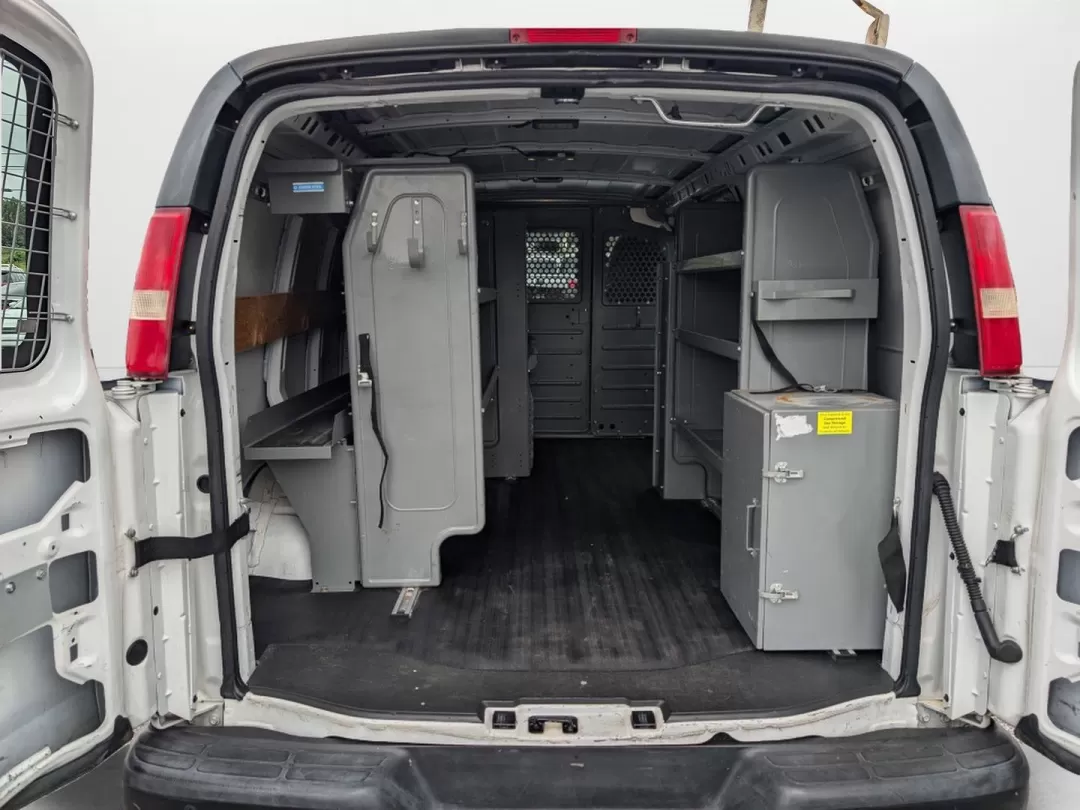 2015 /Medium Pewter Chevrolet Express Cargo Van (1GCWGFCF1F1) with an Other engine, located at 3959 U.S. 80 W, Phenix City, AL, 36870, (334) 297-4885, 32.469296, -85.135185 - Are you in the market for a reliable vehicle that can tackle tough jobs while providing you with the comfort and tech features you need? Look no further than this 2015 Chevrolet Express Cargo Van, available at Gils Auto in Phenix City, AL. This full-size cargo van is not just a vehicle; it's a versa - Photo#11