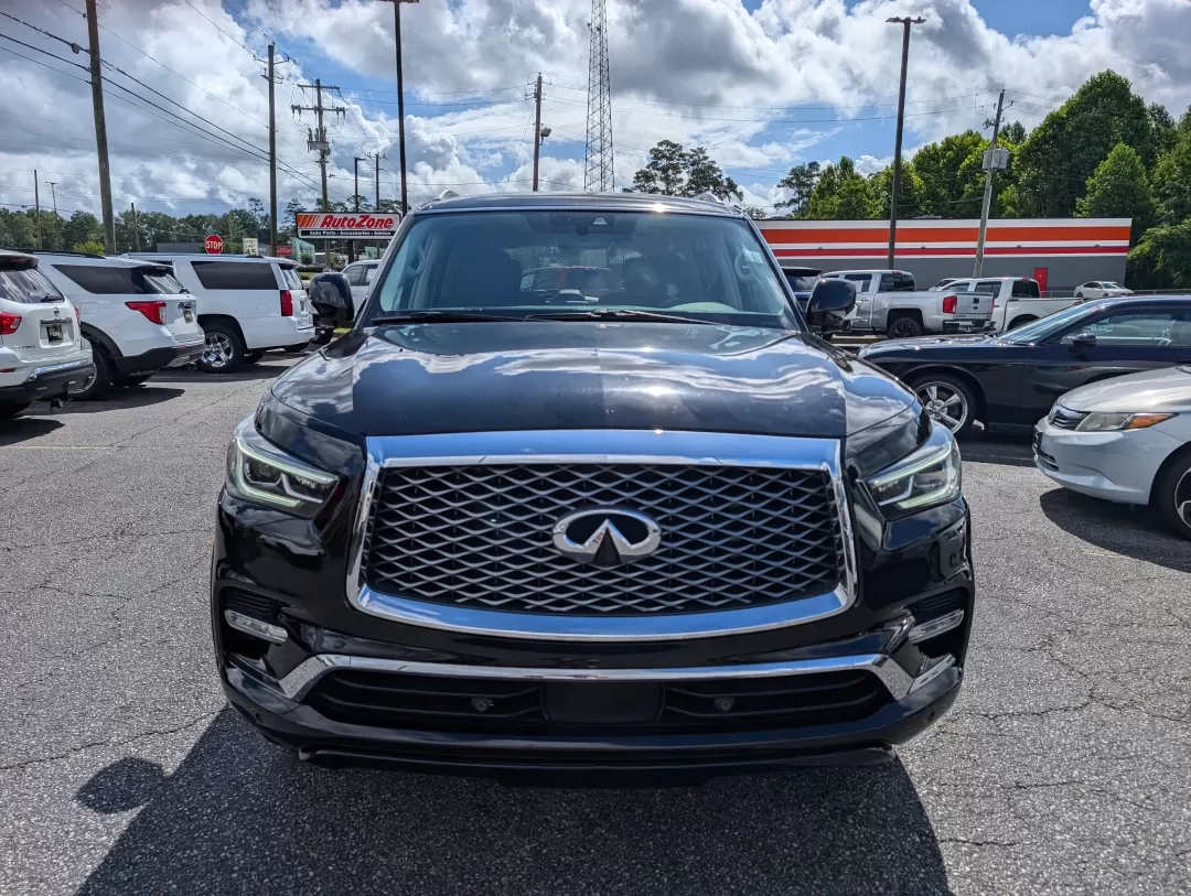 2021 /Graphite Infiniti QX80 LUXE (JN8AZ2AE9M9) with an Other engine, located at 3959 U.S. 80 W, Phenix City, AL, 36870, (334) 297-4885, 32.469296, -85.135185 - Are you ready to elevate your adventures and everyday drives? The 2021 Infiniti QX80 LUXE is your passport to a life filled with luxury, comfort, and capability, making it the perfect choice for growing families, weekend explorers, or anyone who values a high-end driving experience. This stunning SU - Photo#1