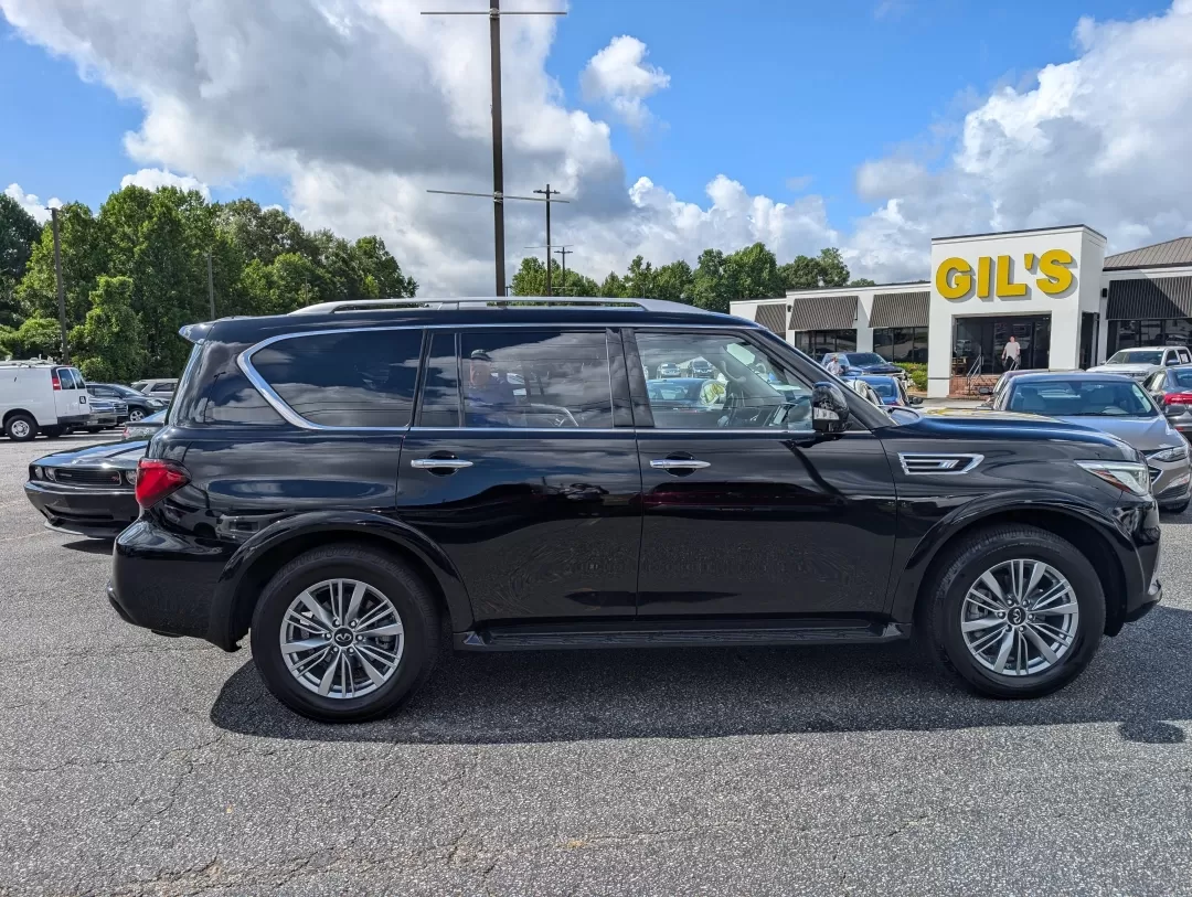 2021 /Graphite Infiniti QX80 LUXE (JN8AZ2AE9M9) with an Other engine, located at 3959 U.S. 80 W, Phenix City, AL, 36870, (334) 297-4885, 32.469296, -85.135185 - Are you ready to elevate your adventures and everyday drives? The 2021 Infiniti QX80 LUXE is your passport to a life filled with luxury, comfort, and capability, making it the perfect choice for growing families, weekend explorers, or anyone who values a high-end driving experience. This stunning SU - Photo#3