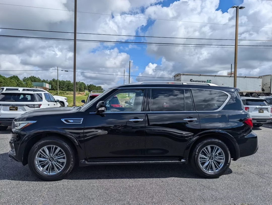 2021 /Graphite Infiniti QX80 LUXE (JN8AZ2AE9M9) with an Other engine, located at 3959 U.S. 80 W, Phenix City, AL, 36870, (334) 297-4885, 32.469296, -85.135185 - Are you ready to elevate your adventures and everyday drives? The 2021 Infiniti QX80 LUXE is your passport to a life filled with luxury, comfort, and capability, making it the perfect choice for growing families, weekend explorers, or anyone who values a high-end driving experience. This stunning SU - Photo#7
