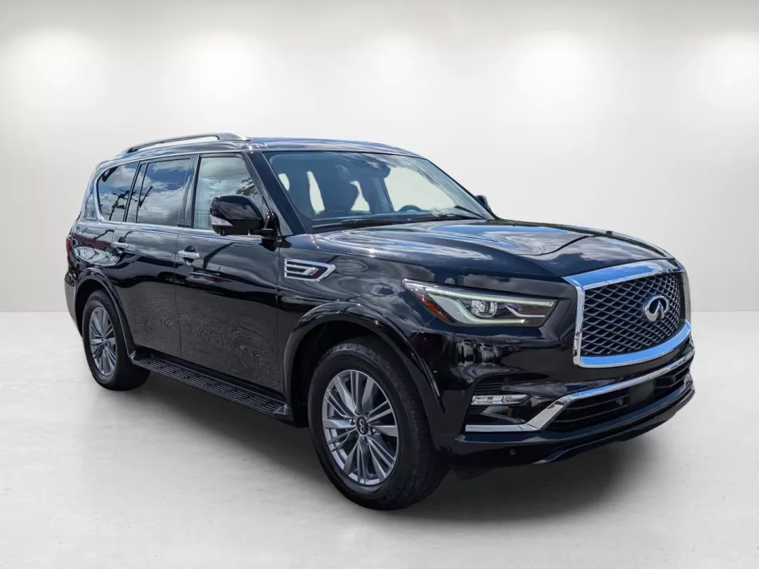 2021 /Graphite Infiniti QX80 LUXE (JN8AZ2AE9M9) with an Other engine, located at 1430 Gateway Drive, Opelika, AL, 36801, (334) 239-0944, 32.637871, -85.409790 - Are you ready to elevate your adventures and everyday drives? The 2021 Infiniti QX80 LUXE is your passport to a life filled with luxury, comfort, and capability, making it the perfect choice for growing families, weekend explorers, or anyone who values a high-end driving experience. This stunning SU - Photo#2