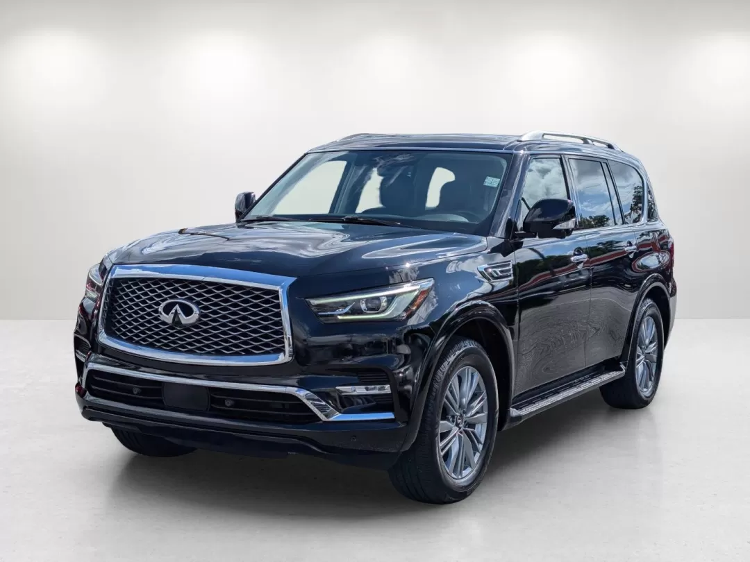 2021 /Graphite Infiniti QX80 LUXE (JN8AZ2AE9M9) with an Other engine, located at 1430 Gateway Drive, Opelika, AL, 36801, (334) 239-0944, 32.637871, -85.409790 - Are you ready to elevate your adventures and everyday drives? The 2021 Infiniti QX80 LUXE is your passport to a life filled with luxury, comfort, and capability, making it the perfect choice for growing families, weekend explorers, or anyone who values a high-end driving experience. This stunning SU - Photo#0