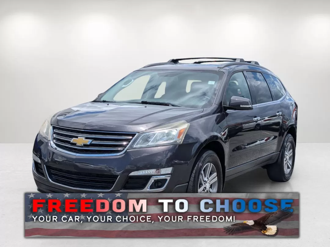 2015 /Ebony Chevrolet Traverse LT (1GNKRHKD2FJ) with an Other engine, located at 3959 U.S. 80 W, Phenix City, AL, 36870, (334) 297-4885, 32.469296, -85.135185 - **Explore Family Adventures with the 2015 Chevrolet Traverse LT at Gils Auto!**<br /> <br /> Are you ready for your next family adventure? The 2015 Chevrolet Traverse LT is the perfect companion for those weekend getaways, family road trips, or daily commutes around Phenix City, AL. With ample seati - Photo#0