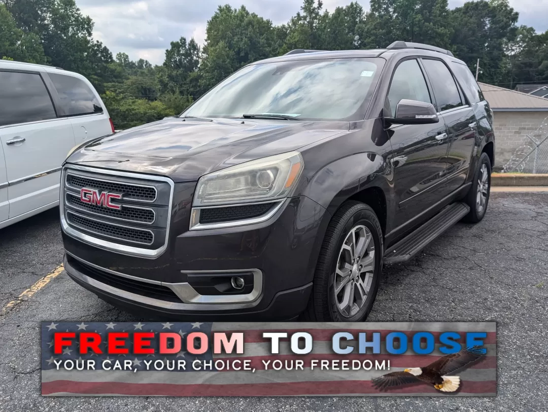 2014 /Ebony GMC Acadia SLT (1GKKRRKD5EJ) with an Other engine, located at 3959 U.S. 80 W, Phenix City, AL, 36870, (334) 297-4885, 32.469296, -85.135185 - **Discover Your Next Adventure with This 2014 GMC Acadia SLT!**<br /> <br /> Are you searching for the perfect vehicle to transport your family, friends, or gear on your next weekend getaway or long commute? Look no further! The 2014 GMC Acadia SLT is the ultimate SUV designed for comfortable travel - Photo#0