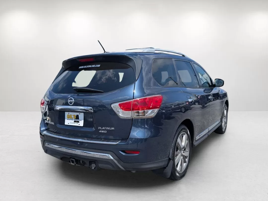 2015 Nissan Pathfinder Platinum (5N1AR2MMXFC) with an Other engine, located at 3959 U.S. 80 W, Phenix City, AL, 36870, (334) 297-4885, 32.469296, -85.135185 - Discover your next adventure with this 2015 Nissan Pathfinder, the perfect SUV for families and outdoor enthusiasts alike. Whether you're navigating busy city streets or exploring the great outdoors, this versatile vehicle is designed to meet all your lifestyle needs. With a spacious interior and a - Photo#4