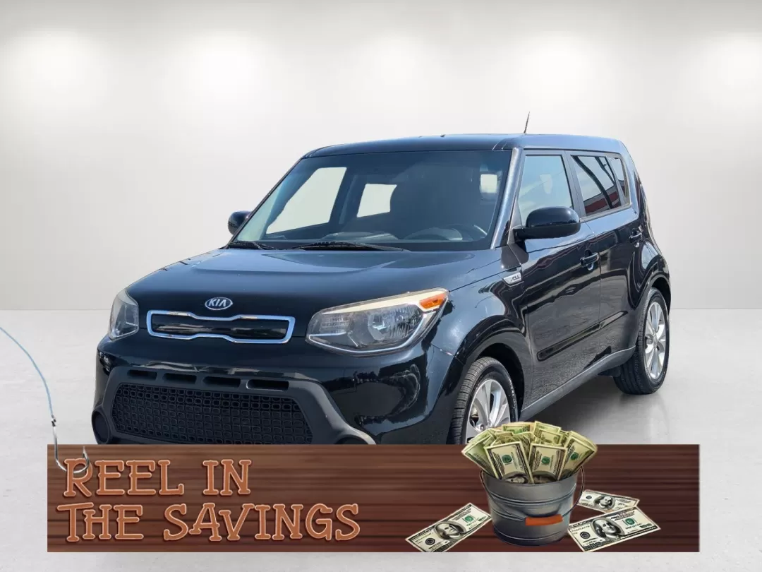 2015 /Black Kia Soul + (KNDJP3A58F7) with an Other engine, located at 5115 14th Ave., Columbus, GA, 31904, (706) 323-0345, 32.511494, -84.971046 - **Discover the 2015 Kia Soul Perfect for Your Next Adventure!**<br /> <br /> Are you ready to elevate your driving experience? Whether you're cruising through the picturesque neighborhoods of Phenix City or embarking on a road trip to the beautiful Lake Harding, the 2015 Kia Soul is designed to mee - Photo#0