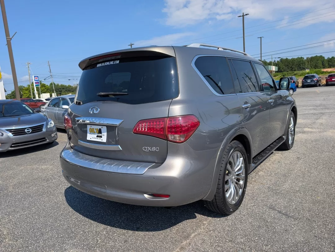 2015 /Wheat Infiniti QX80 (JN8AZ2NF4F9) with an Other engine, located at 3959 U.S. 80 W, Phenix City, AL, 36870, (334) 297-4885, 32.469296, -85.135185 - ### Experience Luxury and Versatility with the 2015 Infiniti QX80 at Gils Auto<br /> <br /> Looking for a vehicle that perfectly blends luxury with practicality? Meet the 2015 Infiniti QX80, available now at Gils Auto in Phenix City, AL. This stunning SUV is not just a mode of transportation; it's a - Photo#4