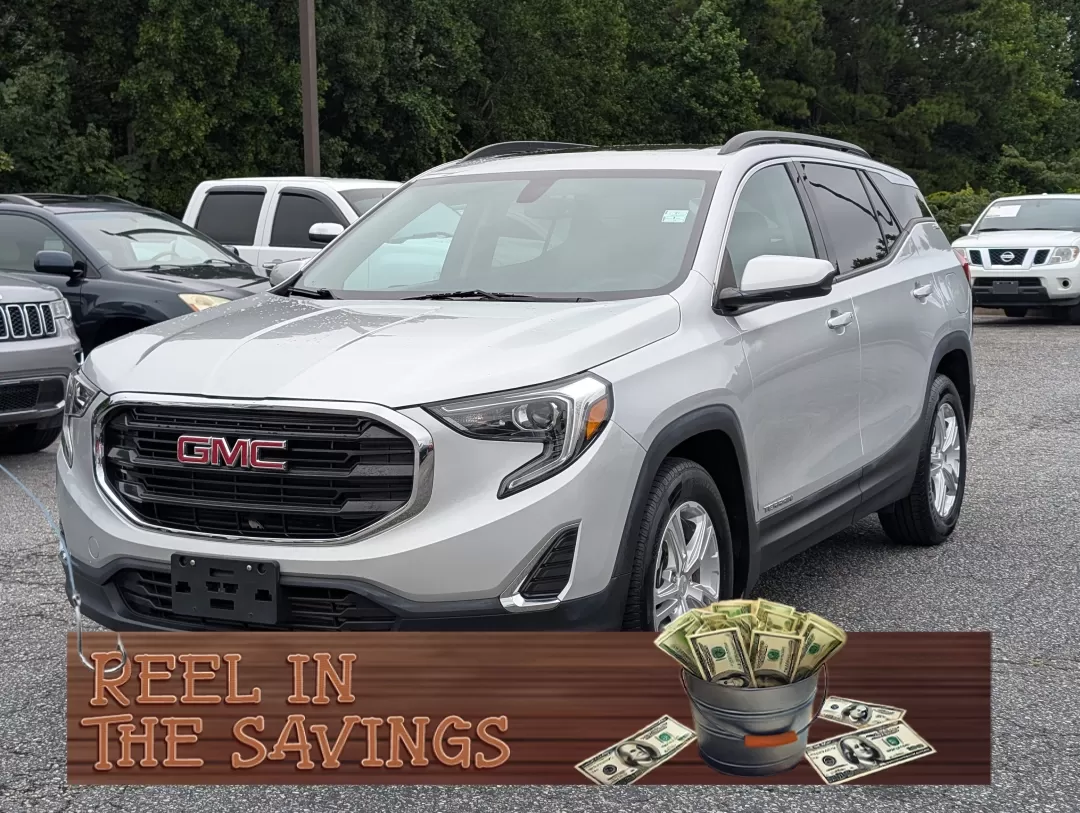 2018 /Medium Ash Gray/Jet Black GMC Terrain SLE (3GKALMEV9JL) with an Other engine, located at 3959 U.S. 80 W, Phenix City, AL, 36870, (334) 297-4885, 32.469296, -85.135185 - Discover the perfect blend of comfort, style, and functionality with the 2018 GMC Terrain SLE, now available at Gils Auto in Phenix City, AL. This stylish SUV is designed for your family's adventures-whether you're navigating the daily commute, enjoying weekend getaways, or tackling outdoor excursio - Photo#0