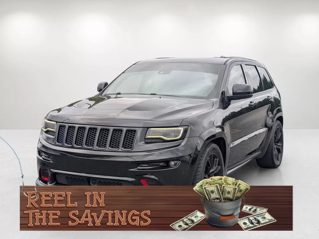 2015 /Black Jeep Grand Cherokee SRT (1C4RJFDJXFC) with an Other engine, located at 1430 Gateway Drive, Opelika, AL, 36801, (334) 239-0944, 32.637871, -85.409790 - **Elevate Your Adventures with the 2015 Jeep Grand Cherokee SRT at Gils Auto!**<br /> <br /> Are you ready to take your outdoor adventures to the next level? Whether it's cruising along the Chattahoochee River, tackling rugged terrains at nearby hiking trails, or simply enjoying a comfortable ride t - Photo#0