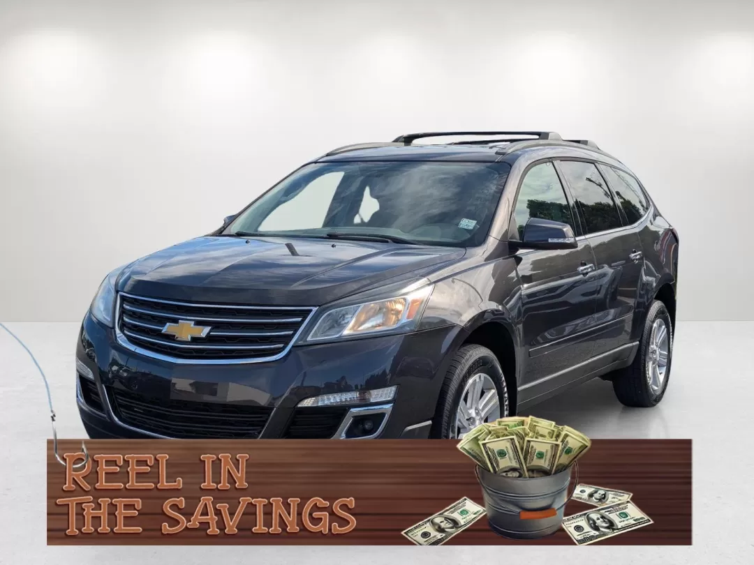 2014 /Dk Titanium/Lt Titanium Chevrolet Traverse LT (1GNKRGKD1EJ) with an Other engine, located at 804 22nd Ave, Phenix City, AL, 36870, (334) 297-1860, 32.484749, -85.024475 - Are you searching for the perfect family SUV that combines comfort, reliability, and affordability? Look no further than this stunning 2014 Chevrolet Traverse LT, now available at Gils Auto in Phenix City, AL. Ideal for growing families or anyone who enjoys weekend adventures, this versatile vehicle - Photo#0