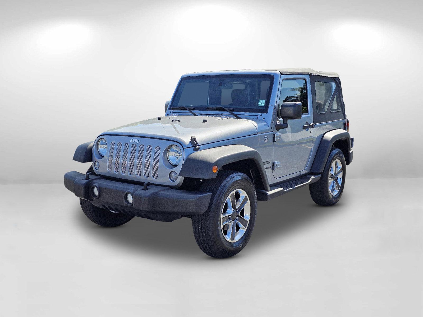 2015 Billet Silver Metallic Clearcoat /Black Jeep Wrangler Sport (1C4AJWAG2FL) with an Regular Unleaded V-6 3.6 L/220 engine, 5-Speed Automatic w/OD transmission, located at 5115 14th Ave., Columbus, GA, 31904, (706) 323-0345, 32.511494, -84.971046 - 2015 Jeep Wrangler Sport - Photo#15