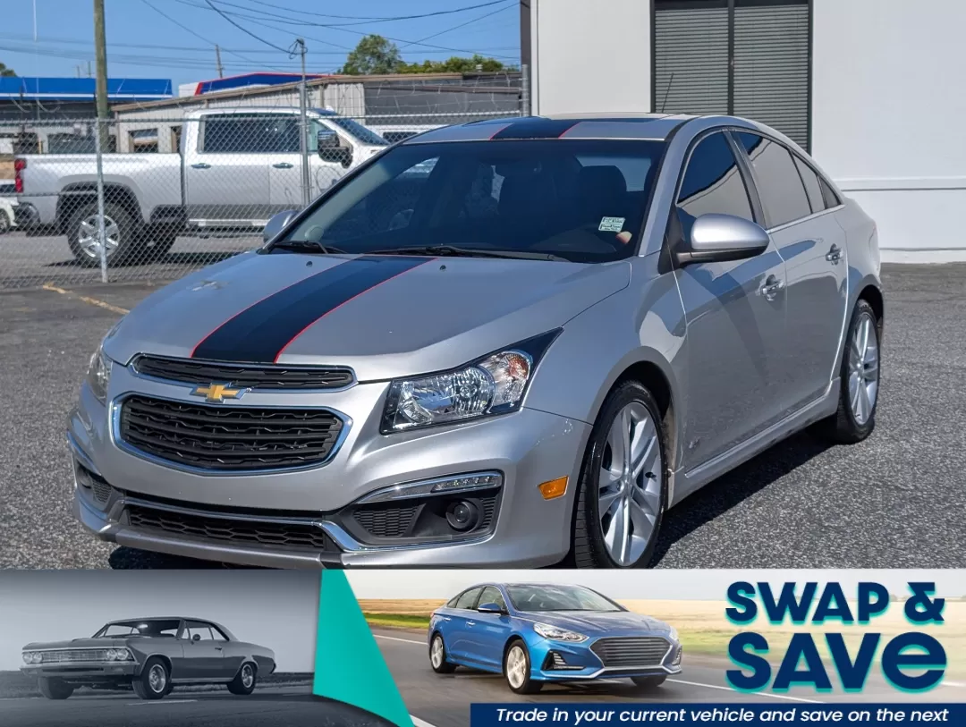 2015 /Jet Black Chevrolet Cruze LTZ (1G1PG5SB8F7) with an Other engine, located at 3959 U.S. 80 W, Phenix City, AL, 36870, (334) 297-4885, 32.469296, -85.135185 - **Discover Unmatched Style and Comfort with the 2015 Chevrolet Cruze LTZ at Gils Auto!**<br /> <br /> Are you in search of a reliable vehicle that fits seamlessly into your daily life? The 2015 Chevrolet Cruze LTZ is the perfect sedan for anyone seeking a stylish ride that excels in efficiency and c - Photo#0