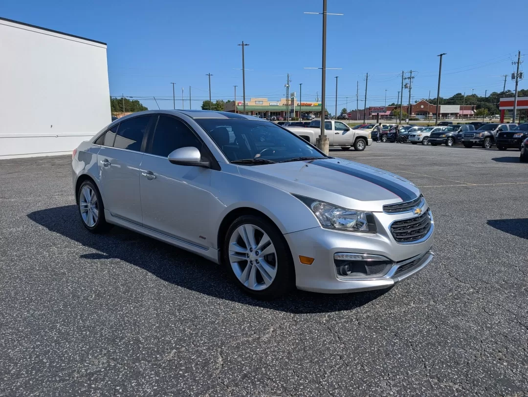 2015 /Jet Black Chevrolet Cruze LTZ (1G1PG5SB8F7) with an Other engine, located at 3959 U.S. 80 W, Phenix City, AL, 36870, (334) 297-4885, 32.469296, -85.135185 - **Discover Unmatched Style and Comfort with the 2015 Chevrolet Cruze LTZ at Gils Auto!**<br /> <br /> Are you in search of a reliable vehicle that fits seamlessly into your daily life? The 2015 Chevrolet Cruze LTZ is the perfect sedan for anyone seeking a stylish ride that excels in efficiency and c - Photo#2