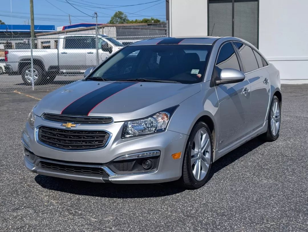 2015 /Jet Black Chevrolet Cruze LTZ (1G1PG5SB8F7) with an Other engine, located at 3959 U.S. 80 W, Phenix City, AL, 36870, (334) 297-4885, 32.469296, -85.135185 - **Discover Unmatched Style and Comfort with the 2015 Chevrolet Cruze LTZ at Gils Auto!**<br /> <br /> Are you in search of a reliable vehicle that fits seamlessly into your daily life? The 2015 Chevrolet Cruze LTZ is the perfect sedan for anyone seeking a stylish ride that excels in efficiency and c - Photo#1