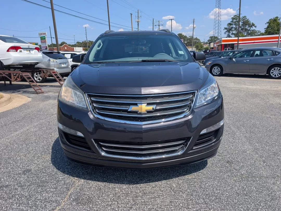 2015 /Dark Titanium/Light Titanium Chevrolet Traverse LS (1GNKRFEDXFJ) with an Other engine, located at 3959 U.S. 80 W, Phenix City, AL, 36870, (334) 297-4885, 32.469296, -85.135185 - 2015 Chevrolet Traverse LS - Photo#1