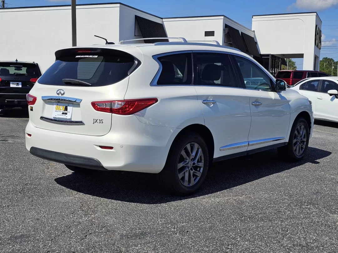 2013 /Wheat Infiniti JX35 (5N1AL0MN9DC) with an Other engine, located at 3959 U.S. 80 W, Phenix City, AL, 36870, (334) 297-4885, 32.469296, -85.135185 - 2013 Infiniti JX35 - Photo#4