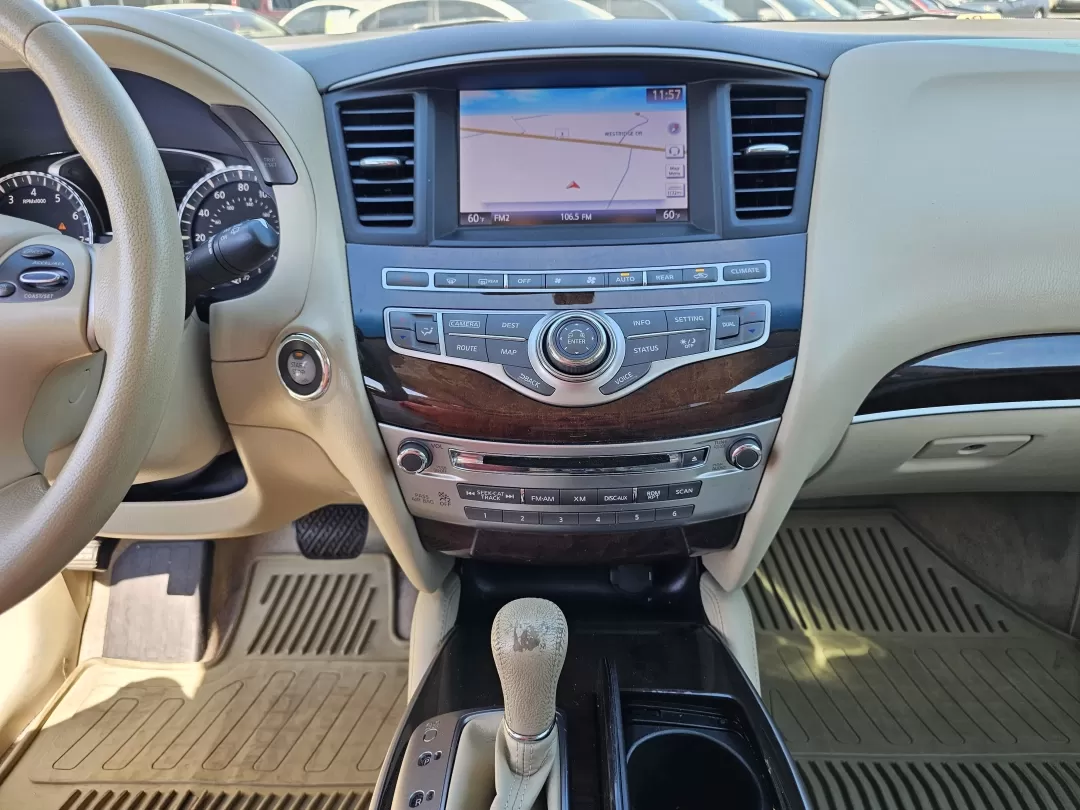 2013 /Wheat Infiniti JX35 (5N1AL0MN9DC) with an Other engine, located at 3959 U.S. 80 W, Phenix City, AL, 36870, (334) 297-4885, 32.469296, -85.135185 - 2013 Infiniti JX35 - Photo#11