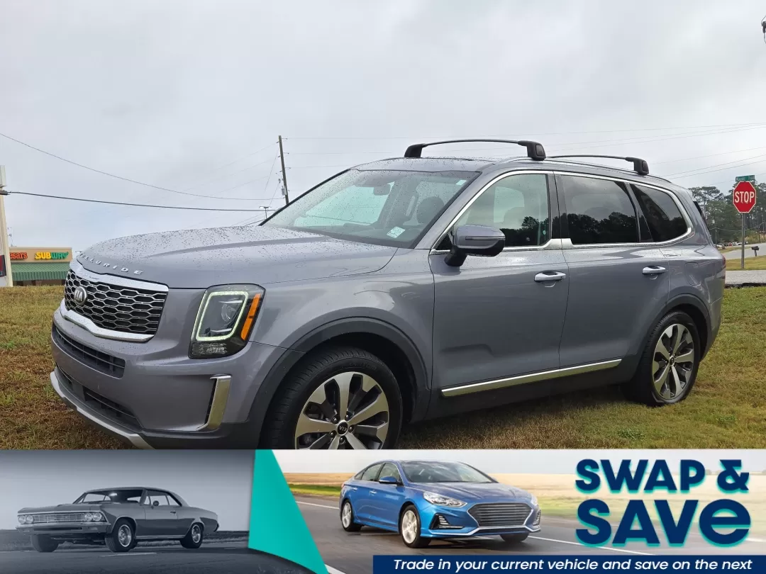 2020 /Black Kia Telluride S (5XYP64HC7LG) with an Other engine, located at 3959 U.S. 80 W, Phenix City, AL, 36870, (334) 297-4885, 32.469296, -85.135185 - Are you ready to elevate your family adventures or streamline your daily commute? Look no further than this impressive 2020 Kia Telluride S, available now at Gils Auto in Phenix City, AL. With its spacious 8-passenger seating and versatile features, this SUV is perfect for growing families, weekend - Photo#0