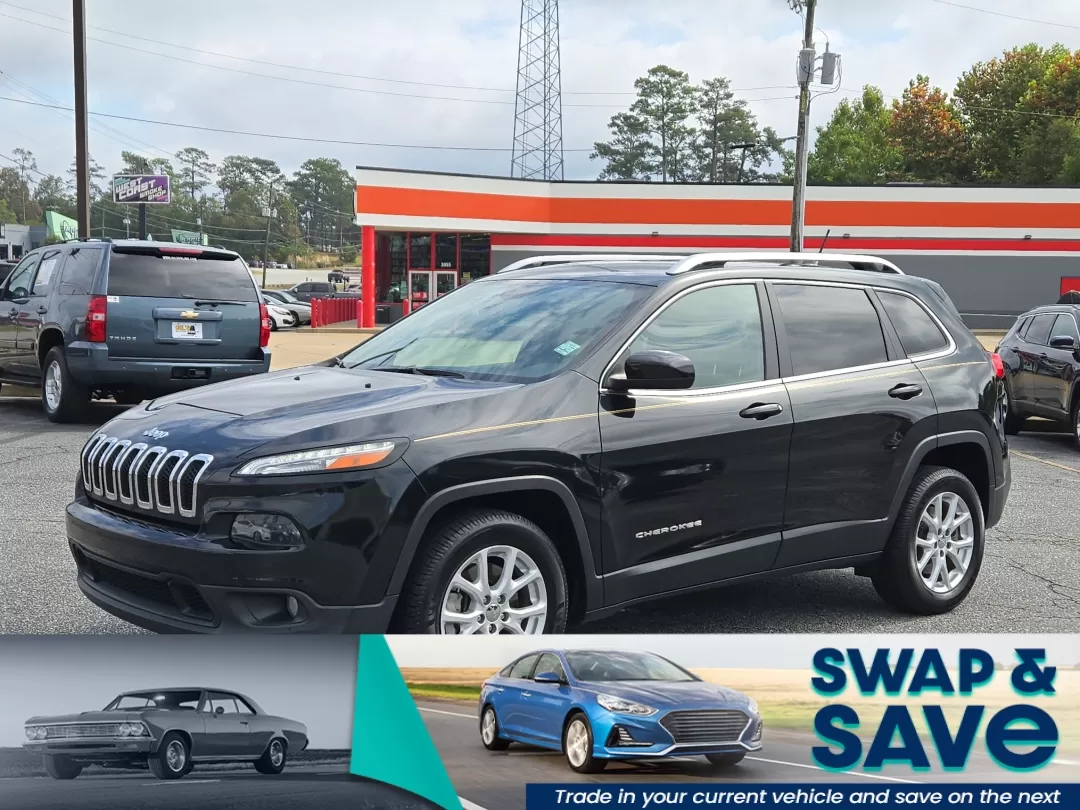 2015 /Lt Frost Beige/Black Jeep Cherokee Latitude (1C4PJLCS6FW) with an Other engine, located at 3959 U.S. 80 W, Phenix City, AL, 36870, (334) 297-4885, 32.469296, -85.135185 - 2015 Jeep Cherokee Latitude - Photo#0