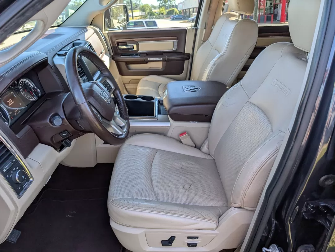 2014 /Lt Frost Beige/Brown Ram 1500 Laramie (1C6RR6NT4ES) with an Other engine, located at 3959 U.S. 80 W, Phenix City, AL, 36870, (334) 297-4885, 32.469296, -85.135185 - Are you ready to elevate your driving experience while tackling daily commutes or weekend adventures? Look no further than this stunning 2014 Ram 1500 Laramie Crew Cab Pickup, now available at Gils Auto in Phenix City, AL. This vehicle combines rugged performance with luxury features, making it perf - Photo#9