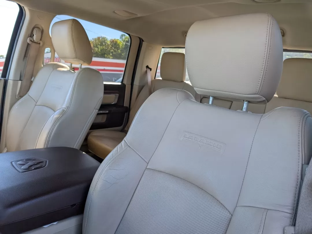 2014 /Lt Frost Beige/Brown Ram 1500 Laramie (1C6RR6NT4ES) with an Other engine, located at 3959 U.S. 80 W, Phenix City, AL, 36870, (334) 297-4885, 32.469296, -85.135185 - Are you ready to elevate your driving experience while tackling daily commutes or weekend adventures? Look no further than this stunning 2014 Ram 1500 Laramie Crew Cab Pickup, now available at Gils Auto in Phenix City, AL. This vehicle combines rugged performance with luxury features, making it perf - Photo#10