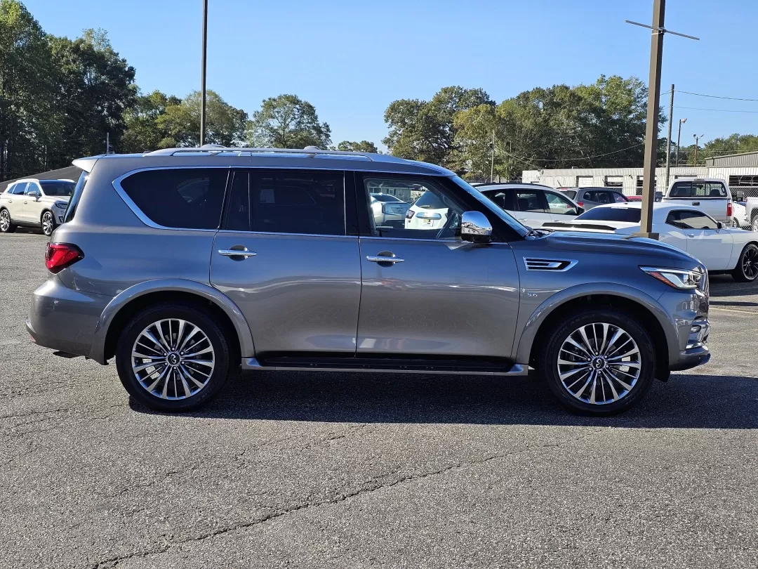 2019 /Graphite Infiniti QX80 LUXE (JN8AZ2NE3K9) with an Other engine, located at 3959 U.S. 80 W, Phenix City, AL, 36870, (334) 297-4885, 32.469296, -85.135185 - Experience luxury and adventure with the 2019 Infiniti QX80 LUXE, the perfect SUV for those who crave space, comfort, and sophistication. Ideal for growing families, weekend getaways, or commuting in style, this vehicle is designed to elevate your lifestyle while ensuring safety and convenience. At - Photo#3