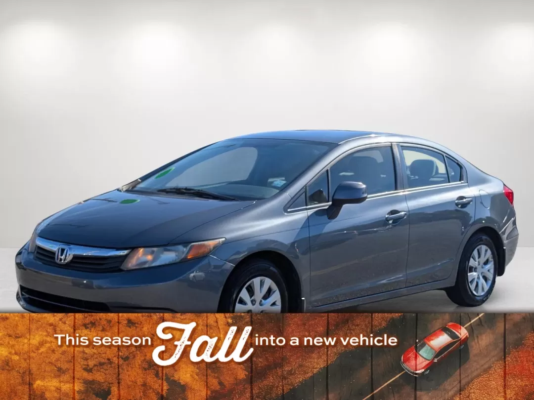 2012 Honda Civic Sdn LX (19XFB2F51CE) with an Other engine, located at 3959 U.S. 80 W, Phenix City, AL, 36870, (334) 297-4885, 32.469296, -85.135185 - Elevate your daily commute or weekend adventures with the stunning 2012 Honda Civic Sedan! This reliable and stylish vehicle is perfect for budget-conscious buyers and those looking for a dependable second chance auto financing option. At Gils Auto, located at 3959 U.S. 80 W in Phenix City, AL, we s - Photo#0