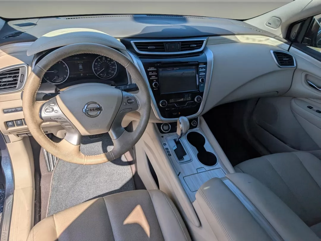 2016 /Beige Nissan Murano Platinum (5N1AZ2MG4GN) with an Other engine, located at 3959 U.S. 80 W, Phenix City, AL, 36870, (334) 297-4885, 32.469296, -85.135185 - Elevate your driving experience with the 2016 Nissan Murano Platinum, now available at Gils Auto in Phenix City, AL. Imagine cruising down the scenic U.S. 80 W, your family comfortably settled in the spacious interior of this stylish SUV, complete with luxurious beige leather-appointed seats and a p - Photo#13