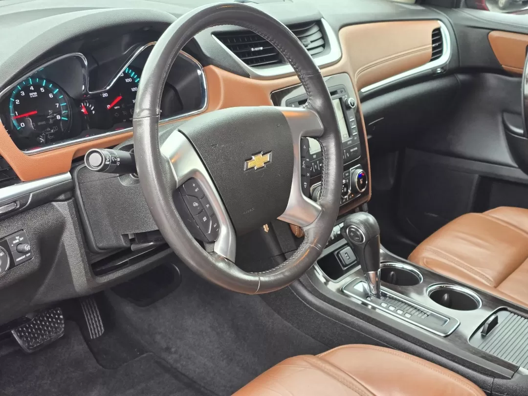 2015 /Ebony/Saddle Up Chevrolet Traverse LTZ (1GNKVJKD1FJ) with an Other engine, located at 3959 U.S. 80 W, Phenix City, AL, 36870, (334) 297-4885, 32.469296, -85.135185 - **Adventure Awaits with the 2015 Chevrolet Traverse LTZ Perfect for Growing Families!**<br /> <br /> Are you a family on the go, seeking a reliable and spacious SUV that effortlessly balances style with functionality? Look no further than the stunning 2015 Chevrolet Traverse LTZ, available now at G - Photo#12