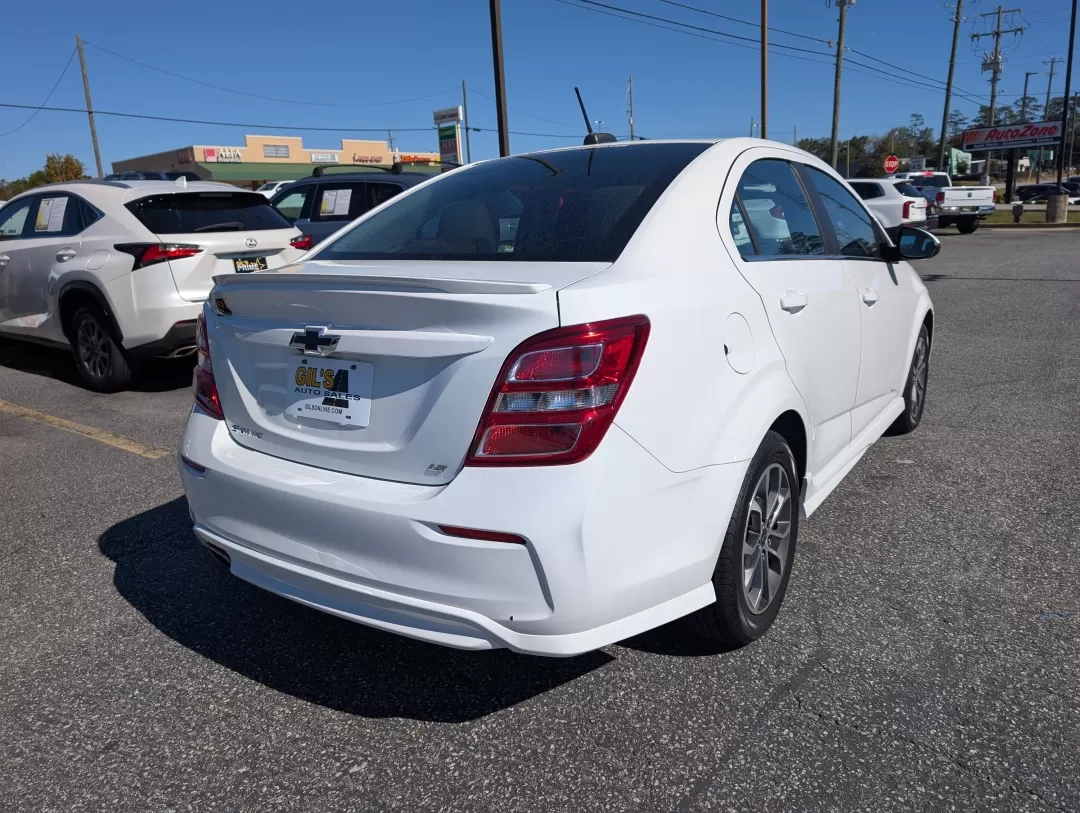 2018 /Jet Black Chevrolet Sonic LT (1G1JD5SHXJ4) with an Other engine, located at 3959 U.S. 80 W, Phenix City, AL, 36870, (334) 297-4885, 32.469296, -85.135185 - **Discover Your Perfect Commute Companion: 2018 Chevrolet Sonic LT at Gils Auto, Phenix City**<br /> <br /> Are you ready to elevate your daily drive? The 2018 Chevrolet Sonic LT is the ideal choice for those who crave a reliable, fuel-efficient sedan that doesn't compromise on style or features. Wh - Photo#4