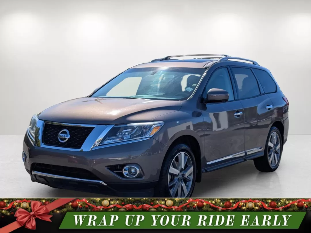 2013 /Almond Nissan Pathfinder Platinum (5N1AR2MN3DC) with an Other engine, located at 3959 U.S. 80 W, Phenix City, AL, 36870, (334) 297-4885, 32.469296, -85.135185 - Are you ready for your next family adventure or daily commute? Look no further than this **2013 Nissan Pathfinder Platinum**, perfectly equipped to enhance your lifestyle while providing safety and comfort. Whether you're navigating the bustling streets of Phenix City, AL, or setting out for a weeke - Photo#0
