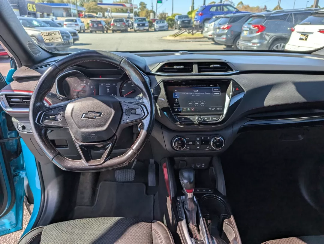 2021 /Jet Black with Red accents Chevrolet Trailblazer RS (KL79MTSL5MB) with an Other engine, located at 3959 U.S. 80 W, Phenix City, AL, 36870, (334) 297-4885, 32.469296, -85.135185 - 2021 Chevrolet Trailblazer RS - Photo#11