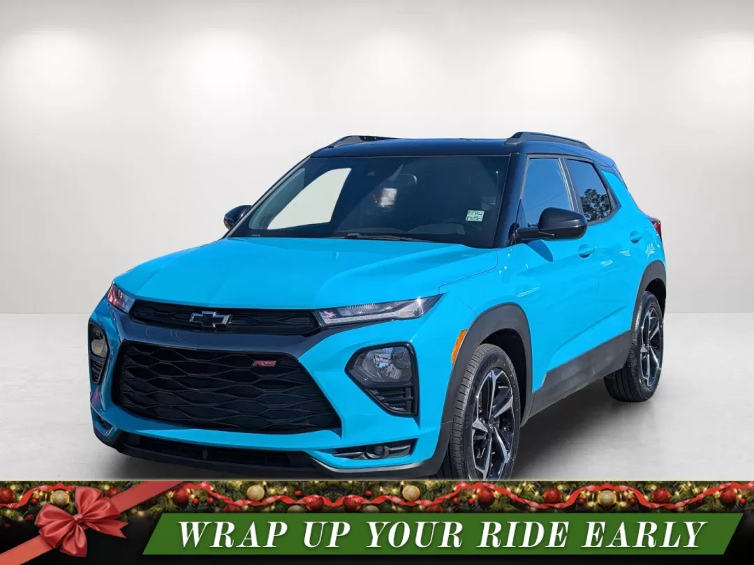 2021 /Jet Black with Red accents Chevrolet Trailblazer RS (KL79MTSL5MB) with an Other engine, located at 1430 Gateway Drive, Opelika, AL, 36801, (334) 239-0944, 32.637871, -85.409790 - **Explore Your Next Adventure with the 2021 Chevrolet Trailblazer RS at Gils Auto Phenix City!**<br /> <br /> Are you ready to elevate your family's road trips or daily commute? The 2021 Chevrolet Trailblazer RS is the perfect blend of versatility, style, and technology, making it an ideal companio - Photo#0