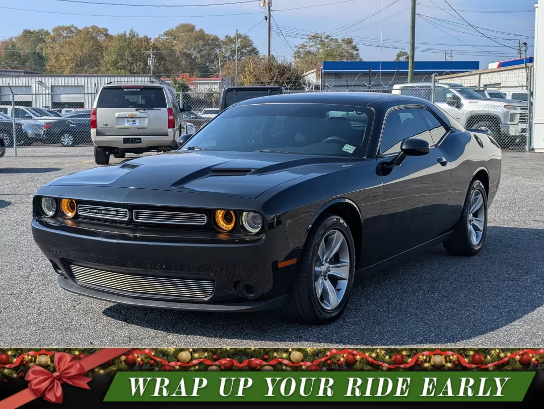 2016 /Black Dodge Challenger SXT (2C3CDZAG5GH) with an Other engine, located at 3959 U.S. 80 W, Phenix City, AL, 36870, (334) 297-4885, 32.469296, -85.135185 - Are you ready to ignite your driving experience? Step into the world of powerful performance and sleek design with our stunning 2016 Dodge Challenger SXT, available now at Gils Auto in Phenix City, AL. This 2-door coupe is not just a vehicle; it's an embodiment of style and muscle, perfect for those - Photo#0