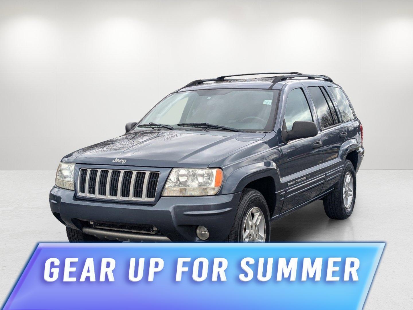 2004 Steel Blue Pearl /Dark Slate Gray Jeep Grand Cherokee Laredo (1J4GX48S34C) with an Gas I6 4.0L/242 engine, 4-Speed Automatic w/OD transmission, located at 521 Old Farm Lane Rd, Prattville, AL, 36066, (334) 325-1505, 32.482460, -86.416367 - 2004 Jeep Grand Cherokee Laredo - Photo#0