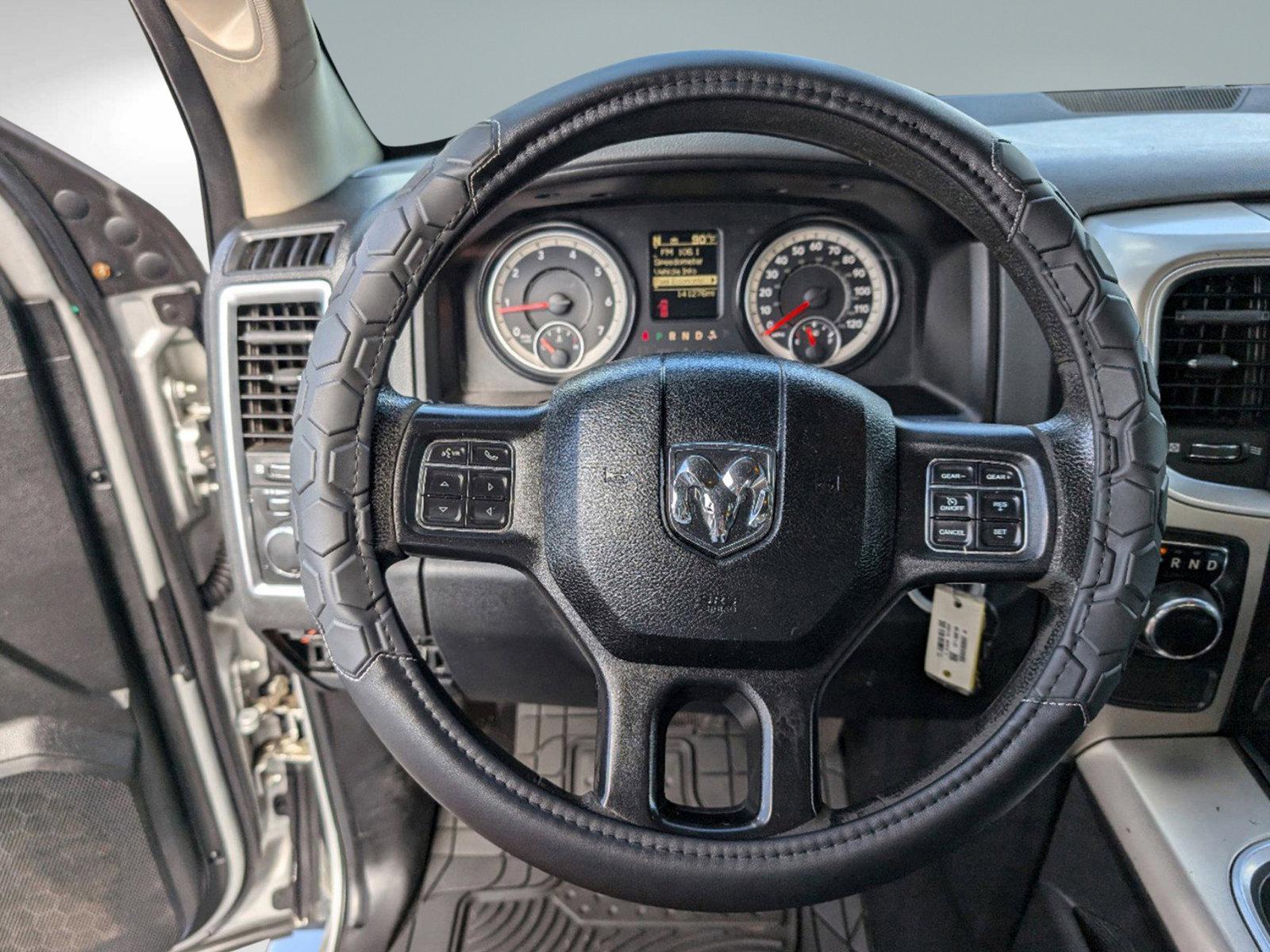 2017 Bright Silver Metallic Clearcoat /Diesel Gray/Black Ram 1500 SLT (1C6RR6GG9HS) with an Regular Unleaded V-6 3.6 L/220 engine, 8-Speed Automatic w/OD transmission, located at 7000 Northlake Connector, Columbus, GA, 31904, (706) 987-8085, 32.524975, -84.978134 - 2017 Ram 1500 SLT - Photo#14