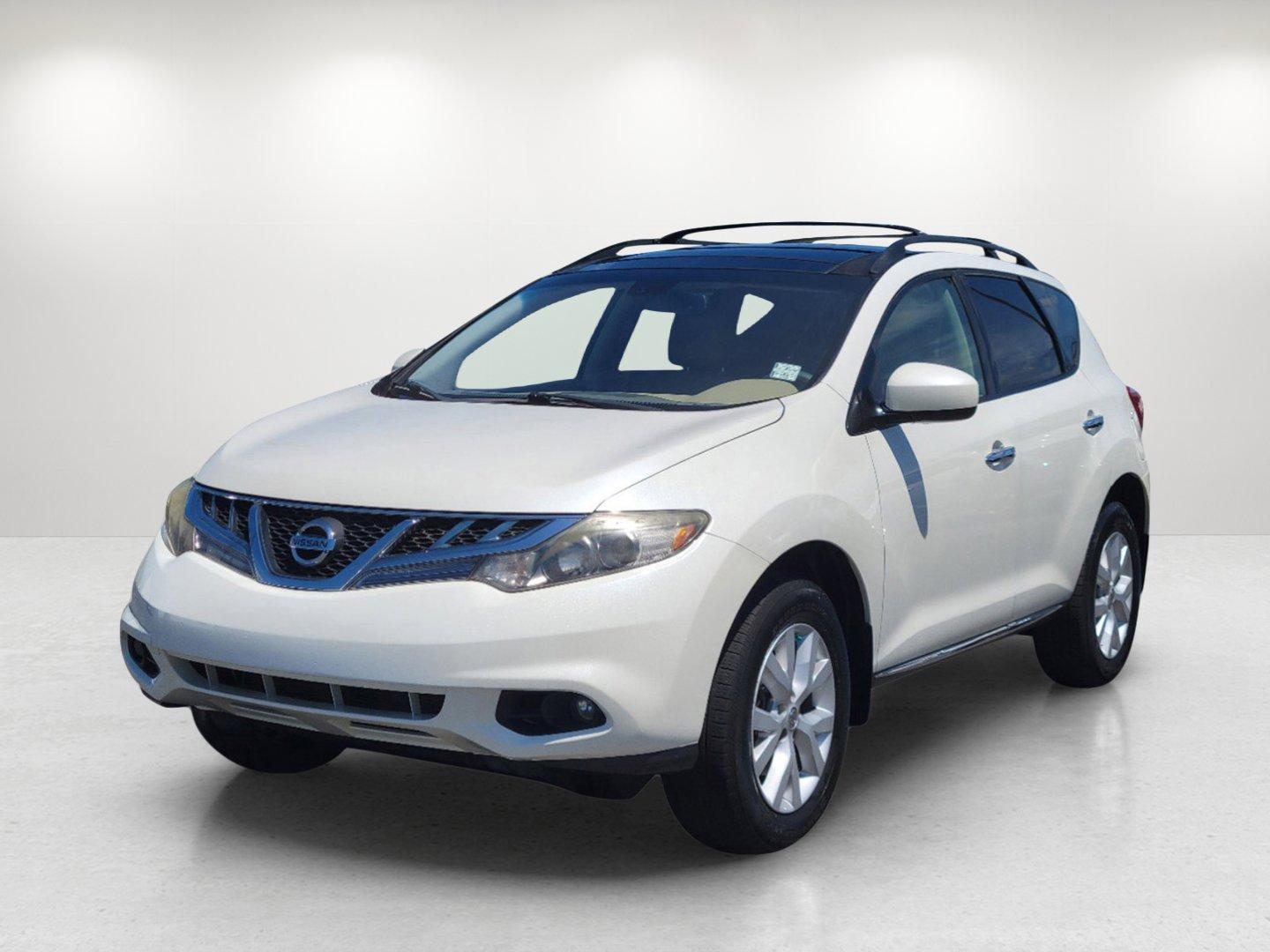 2012 Glacier Pearl /Beige Nissan Murano SL (JN8AZ1MU8CW) with an Gas V6 3.5L/ engine, 1-Speed Continuously Variable Ratio transmission, located at 3959 U.S. 80 W, Phenix City, AL, 36870, (334) 297-4885, 32.469296, -85.135185 - 2012 Nissan Murano SL - Photo#0