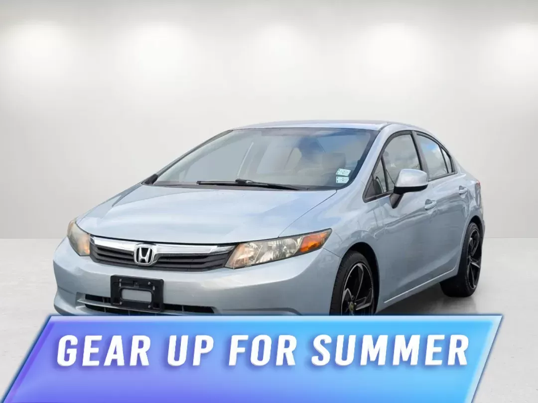 2012 Honda Civic Sdn LX (19XFB2F53CE) with an Gas I4 1.8L/110 engine, 5-Speed Automatic transmission, located at 3959 U.S. 80 W, Phenix City, AL, 36870, (334) 297-4885, 32.469296, -85.135185 - 2012 Honda Civic Sdn LX - Photo#0