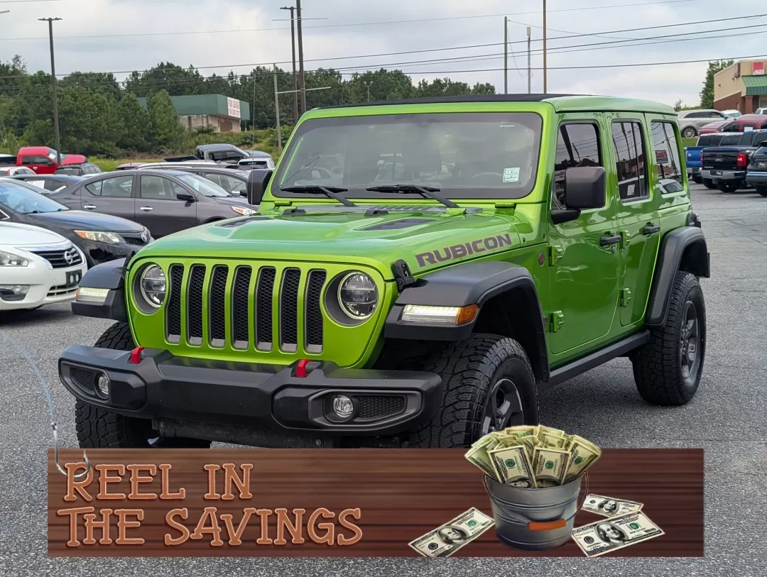 2019 Mojito! Clearcoat /Black Jeep Wrangler Rubicon (1C4HJXFG5KW) with an Other engine, located at 3959 U.S. 80 W, Phenix City, AL, 36870, (334) 297-4885, 32.469296, -85.135185 - 2019 Jeep Wrangler Rubicon - Photo#0