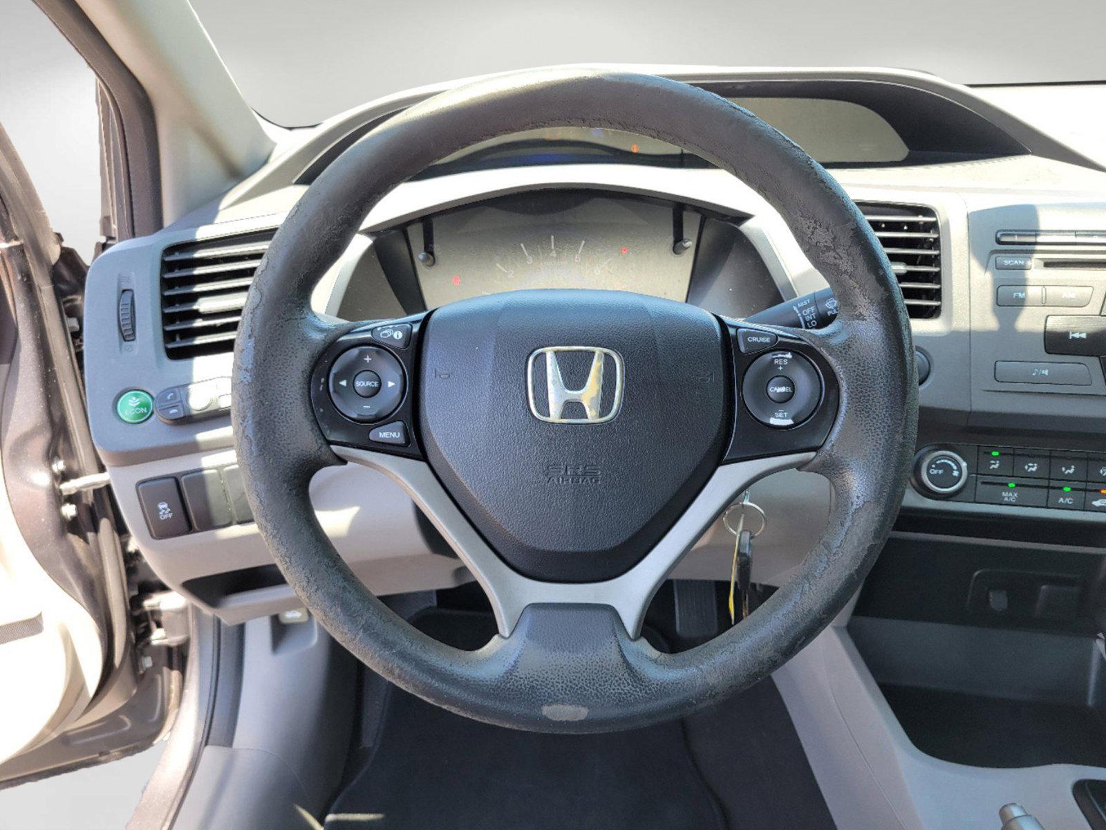 2012 Gray Honda Civic Sdn LX (19XFB2F52CE) with an Gas I4 1.8L/110 engine, 5-Speed Automatic transmission, located at 3959 U.S. 80 W, Phenix City, AL, 36870, (334) 297-4885, 32.469296, -85.135185 - 2012 Honda Civic Sdn LX - Photo#14