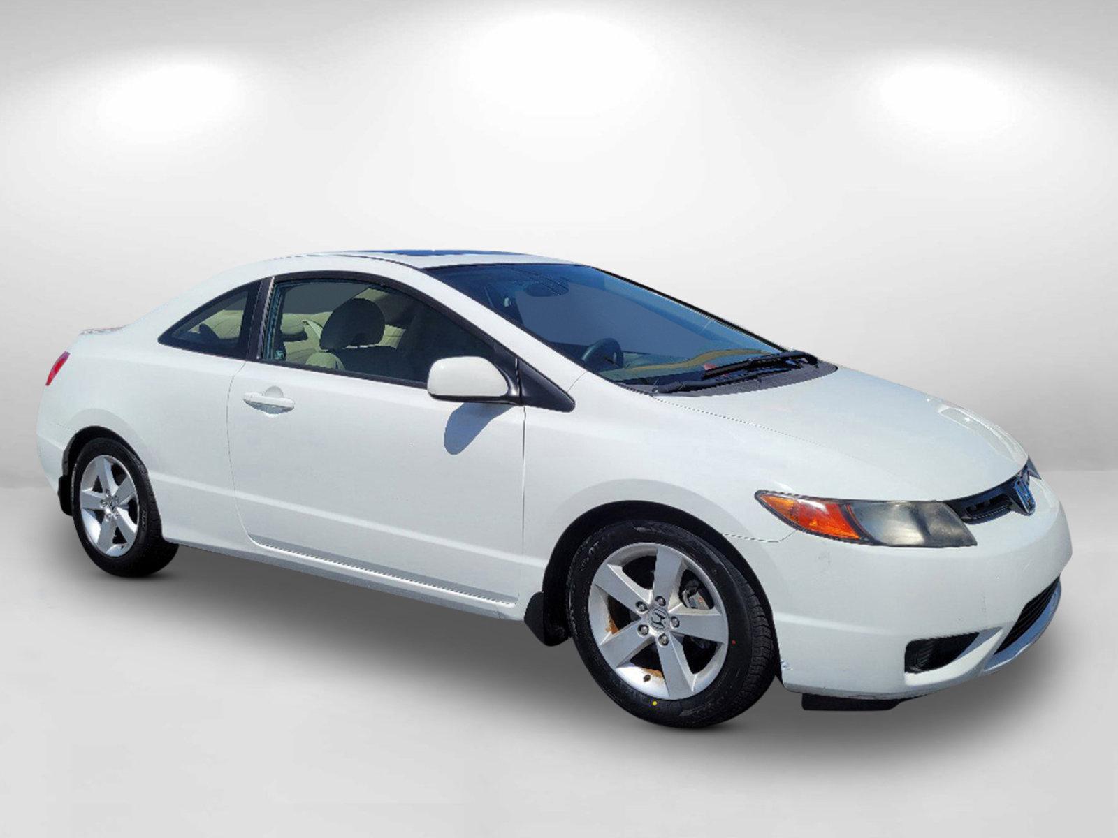 2006 White Honda Civic Cpe EX (2HGFG12836H) with an Gas I4 1.8L/110 engine, 5-Speed Automatic transmission, located at 804 22nd Ave, Phenix City, AL, 36870, (334) 297-1860, 32.484749, -85.024475 - 2006 Honda Civic Cpe EX - Photo#3