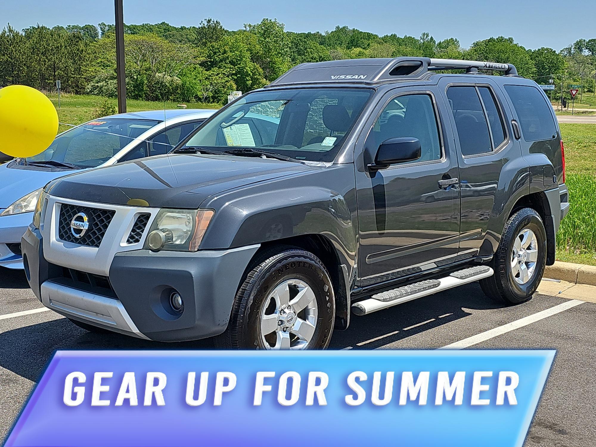 2010 Night Armor Pearl /Gray Nissan Xterra S (5N1AN0NU1AC) with an Gas V6 4.0L/ engine, 5-Speed Automatic w/OD transmission, located at 521 Old Farm Lane Rd, Prattville, AL, 36066, (334) 325-1505, 32.482460, -86.416367 - 2010 Nissan Xterra S - Photo#0