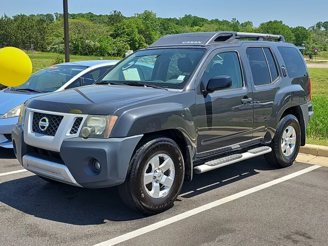 2010 Night Armor Pearl /Gray Nissan Xterra S (5N1AN0NU1AC) with an Gas V6 4.0L/ engine, 5-Speed Automatic w/OD transmission, located at 521 Old Farm Lane Rd, Prattville, AL, 36066, (334) 325-1505, 32.482460, -86.416367 - 2010 Nissan Xterra S - Photo#0