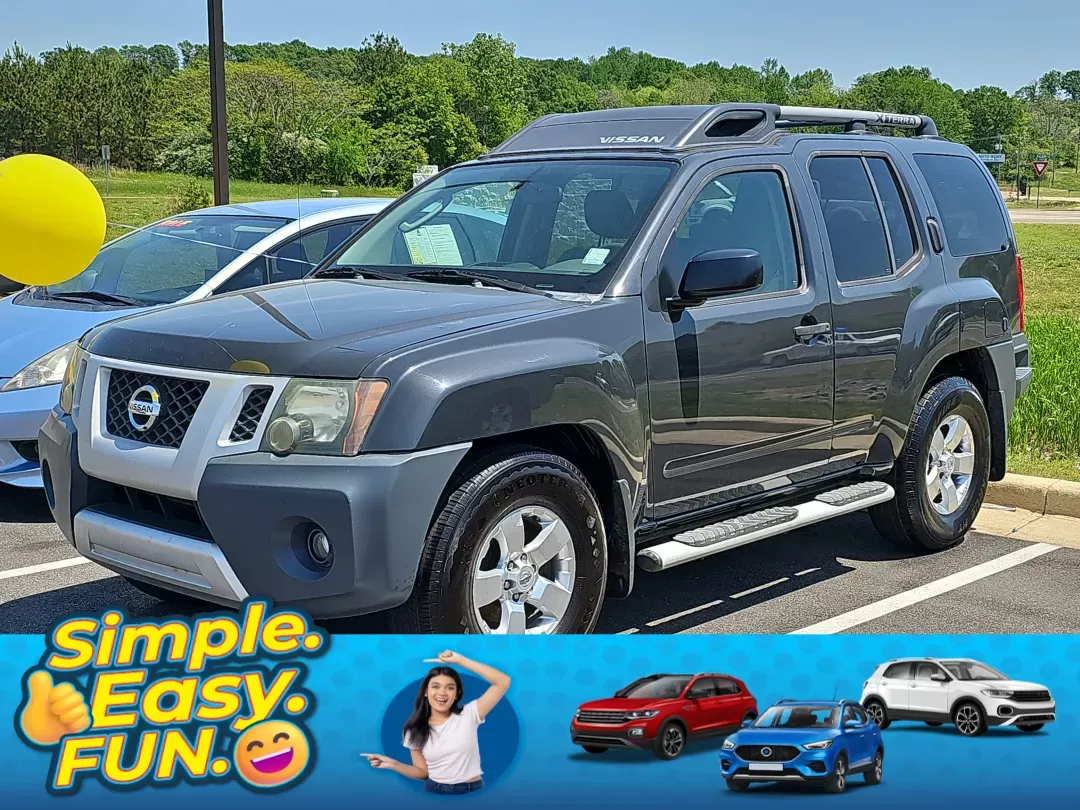 2010 Night Armor Pearl /Gray Nissan Xterra S (5N1AN0NU1AC) with an Gas V6 4.0L/ engine, 5-Speed Automatic w/OD transmission, located at 521 Old Farm Lane Rd, Prattville, AL, 36066, (334) 325-1505, 32.482460, -86.416367 - 2010 Nissan Xterra S - Photo#0