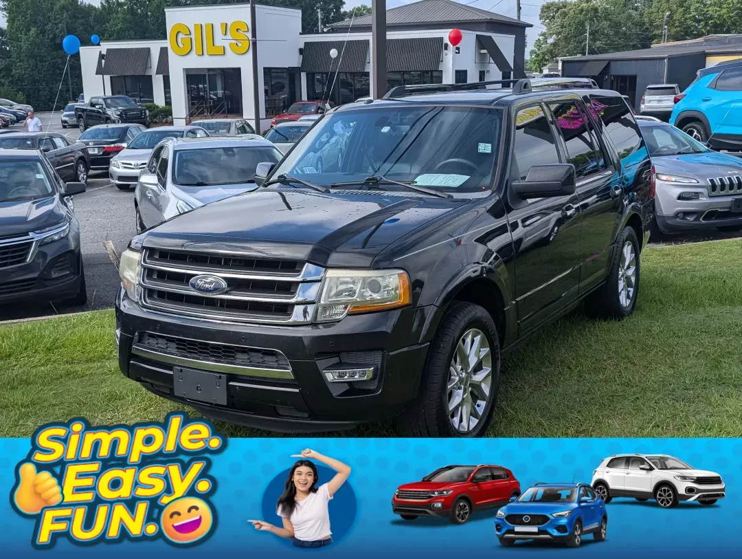 2015 Ford Expedition Limited (1FMJU1KTXFE) with an Twin Turbo Regular Unleaded V-6 3.5 L/213 engine, 6-Speed Automatic w/OD transmission, located at 3959 U.S. 80 W, Phenix City, AL, 36870, (334) 297-4885, 32.469296, -85.135185 - 2015 Ford Expedition Limited - Photo#0