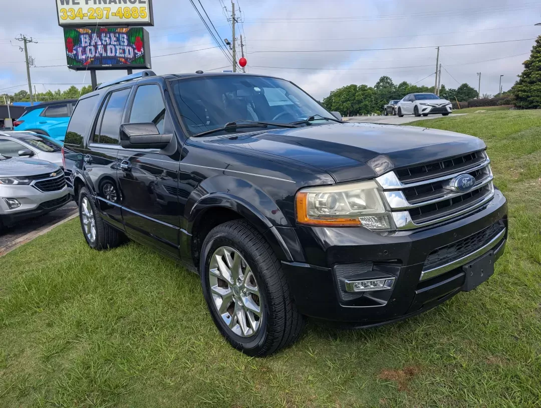 2015 Ford Expedition Limited (1FMJU1KTXFE) with an Twin Turbo Regular Unleaded V-6 3.5 L/213 engine, 6-Speed Automatic w/OD transmission, located at 3959 U.S. 80 W, Phenix City, AL, 36870, (334) 297-4885, 32.469296, -85.135185 - 2015 Ford Expedition Limited - Photo#2