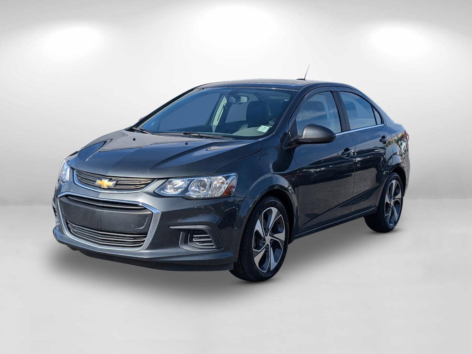 2019 /Jet Black/Dark Titanium Chevrolet Sonic Premier (1G1JF5SB2K4) with an Turbocharged Gas I4 1.4L/83 engine, 6-Speed Automatic transmission, located at 7000 Northlake Connector, Columbus, GA, 31904, (706) 987-8085, 32.524975, -84.978134 - 2019 Chevrolet Sonic Premier - Photo#1