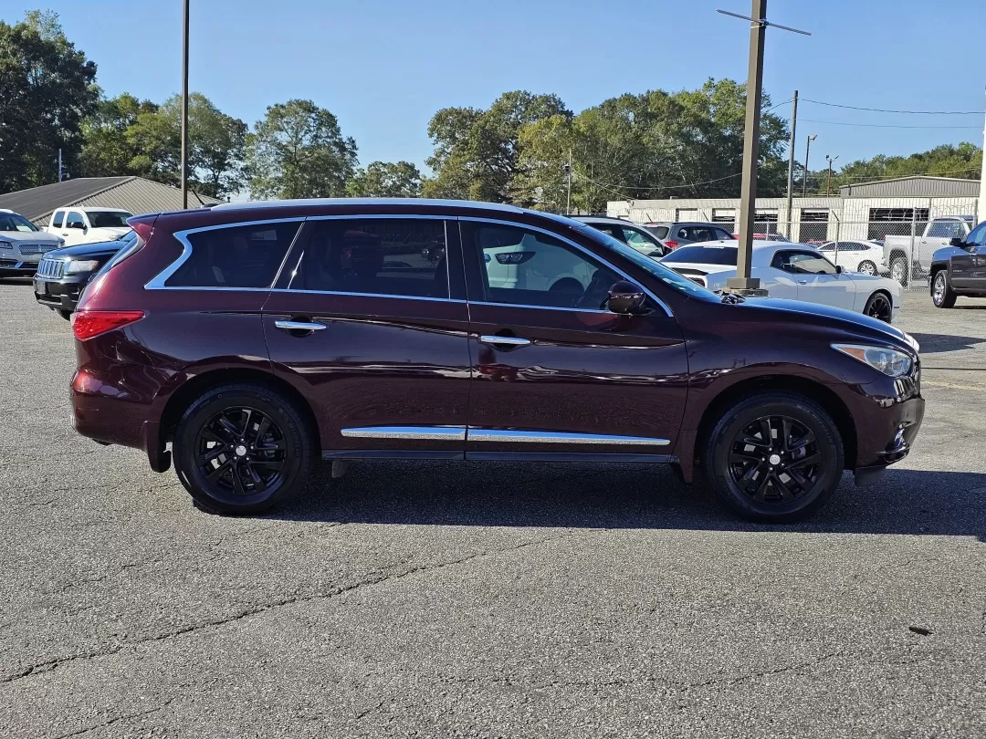 2013 /Java Infiniti JX35 (5N1AL0MNXDC) with an Other engine, located at 3959 U.S. 80 W, Phenix City, AL, 36870, (334) 297-4885, 32.469296, -85.135185 - Explore the open road in style with this stunning 2013 Infiniti JX35, perfect for families and adventurers alike! With its exquisite Midnight Garnet exterior and luxurious Java leather interior, this SUV combines elegance with functionality, making it a fantastic choice for anyone looking to elevate - Photo#3